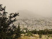 گرد و غبار در راه ایلام
