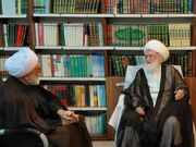 دیدار تولیت آستان قدس رضوی با آیت‌الله نوری همدانی