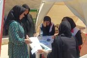 کاروان سلامت هلال احمر به سرفیروزآباد کرمانشاه رسید+فیلم