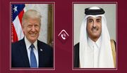 گفت وگوی تلفنی امیر قطر و ترامپ درباره کاهش تنش‌ها در منطقه