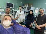 خروج قاشق از معده مَرد ساوجی بدون عمل جراحی