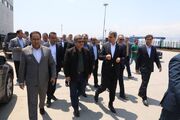 بازدید مدیرعامل راه‌آهن ایران و جمهوری آذربایجان از بارانداز ریلی آستارا
