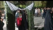 کاروان خانواده‌های شهدای مدرسه «شجره طیبه» میناب راهی نجف اشرف شدند + فیلم