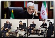 معاون اول رئیس‌جمهور با جانباز کرمانشاهی جنگ رمضان گفت‌وگو کرد
