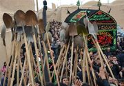 بی‌کلام‌ترین سوگ عاشورا در بیل گردانی خراسان شمالی