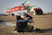 با دلدادگان کربلا در صحرای سمنان