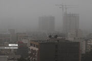 وزش باد همراه با خیزش خاک در تهران