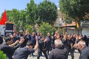 خوی در تاسوعای حسینی غرق ماتم و عزا شد