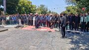 نماز ظهر عاشورا با حضور پرشور عزاداران حسینی در قزوین اقامه شد