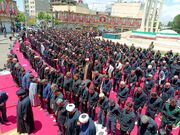 نماز ظهر عاشورا در زنجان اقامه شد