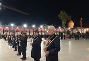 فیلم| لاله گردانی خادمان آستان شاهچراغ (ع) در شام غریبان عاشوراییان