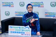 فاطمه توسلی، ستاره‌ نوظهور ترامپولین یزد