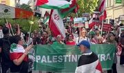 تظاهرات حامیان فلسطین در پاریس + فیلم