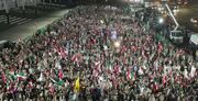 تظاهرات شبانه در صنعا برای قدردانی از ایران و حمایت از بیانیه نیروهای مسلح یمن