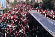 شرکت کاروان سه‌هزار نفری مردم نوشهر در مراسم تشییع پیکر رهبر شهید