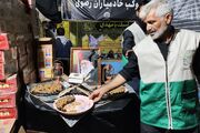 مشق خدمت در وداع با رهبر شهید