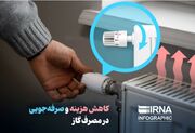 مصرف گاز ادارات ایلام ۳۰ درصد کاهش یافت