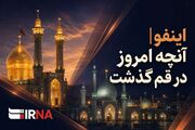اینفو| مرور رویدادهای خبری ۲۸ تیرماه در قم