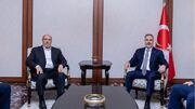 دیدار رئیس دفتر سیاسی حماس با وزیر خارجه ترکیه
