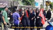 فیلم| پیاده‌روی دلدادگان حسینی درشرق گلستان