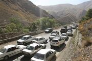 ترافیک سنگین در محور چالوس / بارش پراکنده باران در گیلان و مازندران