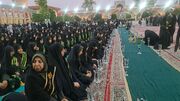 لاله‌گردانی خادمان حرم مطهر شاهچراغ(ع) در شام غریبان امام رئوف