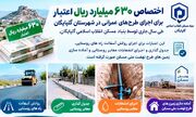 اختصاص ۶۳۰ میلیارد ریال اعتبار برای اجرای طرح‌های عمرانی بنیاد مسکن گلپایگان