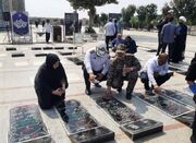 تجدید میثاق مدیران گنبدی با شهیدان در هفته دولت