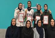 کسب مدال طلای مسابقات شمشیربازی کشور توسط بانوی اصفهانی