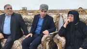 رئیس فراکسیون ایثارگران مجلس با خانواده شهید امنیت در گیلانغرب دیدار کرد