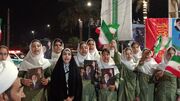 فیلم | دهه‌نودی‌های مرزدار قصرشیرین با رجزخوانی و پرچم ایران، میدان‌دار تجمعات شبانه شدند