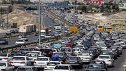 ترافیک نیمه‌سنگین در ۴ محور منتهی به تهران/ بارش باران در محورهای شمالی کشور