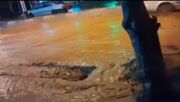 بارش رگباری هشترود را در گل‌ولای فرو برد