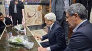 معاون اول رییس جمهور به مقام سومین شهید محراب ادای احترام کرد + فیلم