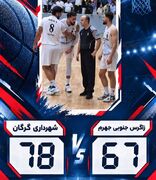 تیم بسکتبال نفت و گاز جهرم نتیجه را به شهرداری گرگان واگذار کرد