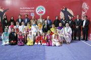 رقابت بانوان ووشوکار یزد با داوری دیجیتال