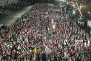 تظاهرات شبانه در صنعا برای قدردانی از ایران و حمایت از بیانیه نیروهای مسلح یمن