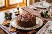 آموزش شیرینی پزی / طرز تهیه کیک کریسمس با میوه‌های خشک