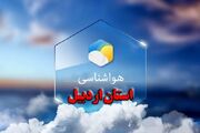 آسمان اردبیل نیمه ابری تا ابری خواهد بود