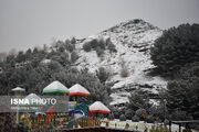 بارش اولین برف زمستانی در اصفهان