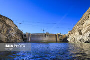 آبگیری سد جیرفت پس از بارش‌های اخیر
