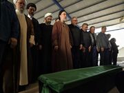 مراسم تشییع خواهر سید محمد خاتمی در اردکان یزد برگزار شد