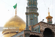 حرم حضرت معصومه (س) در آستانه عید غدیر سبزپوش شد