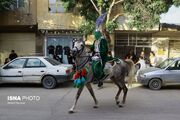 مراسم نمادین ورود کاروان امام حسین (ع) به کربلا - شهرستان بهار