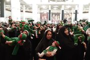 گردهمایی ارتش کوچک‌های ولایت در آستان شاهچراغ(ع)/ میثاق دوباره با خون شیرخواران حسینی