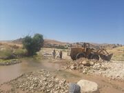 بازسازی راه ارتباطی روستای «قلعه وزیر» سیروان سه ماه پس از سیلاب