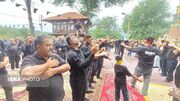 شور و شعور حسینی در روستای پرچینگ/ اقامه نماز ظهر عاشورا در قائمشهر