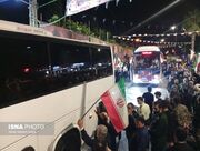 بدرقه کاروان زائران آستارایی به مراسم تشییع پیکر رهبر شهید انقلاب