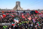 اشک و اقتدار در قبله تهران؛ ایران رهبر شهید خود را بر دوش تاریخ بدرقه کرد