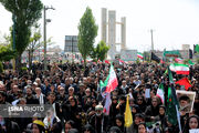 عزاداری جاماندگان تشییع رهبر شهید در اردبیل